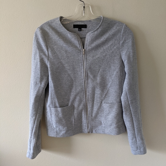 Grey zip-up blazer - Picture 3 of 4